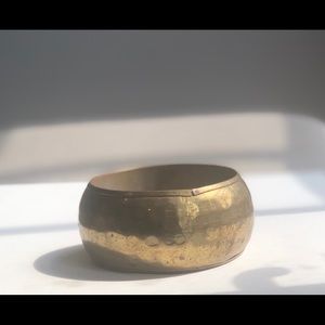 Brass cuff bracelet